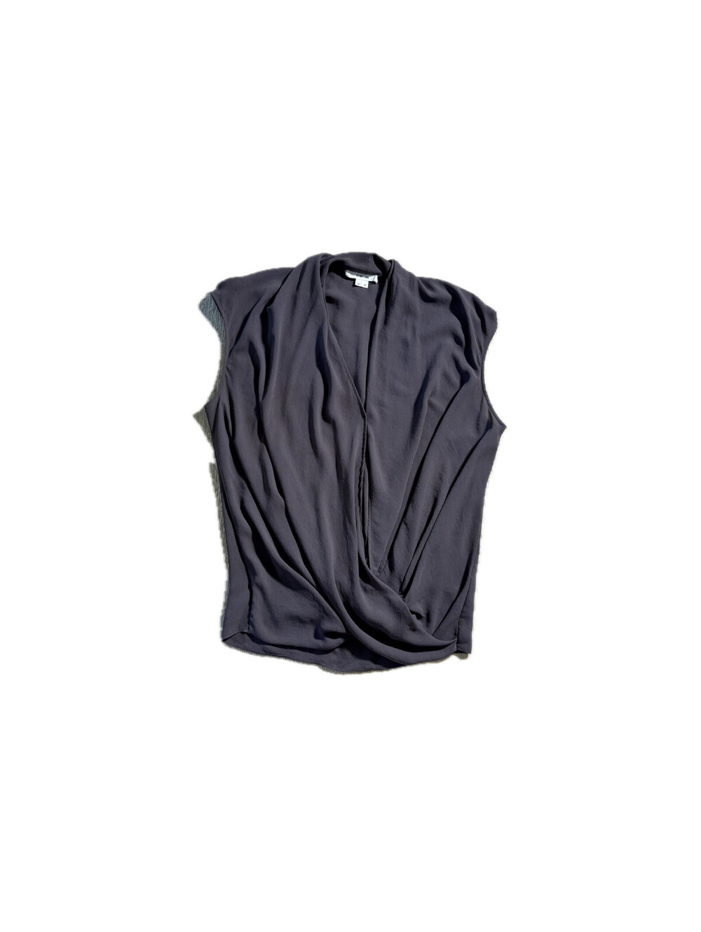 Helmut Lang Draped Cross Front Top Women's Size Medium